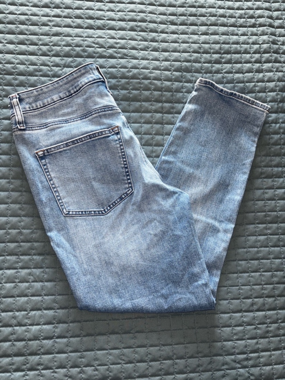 Express Jeans Mens Conscious Edit Blue Denim Stretch Light Wash Size 31 x 30 - Picture 2 of 12